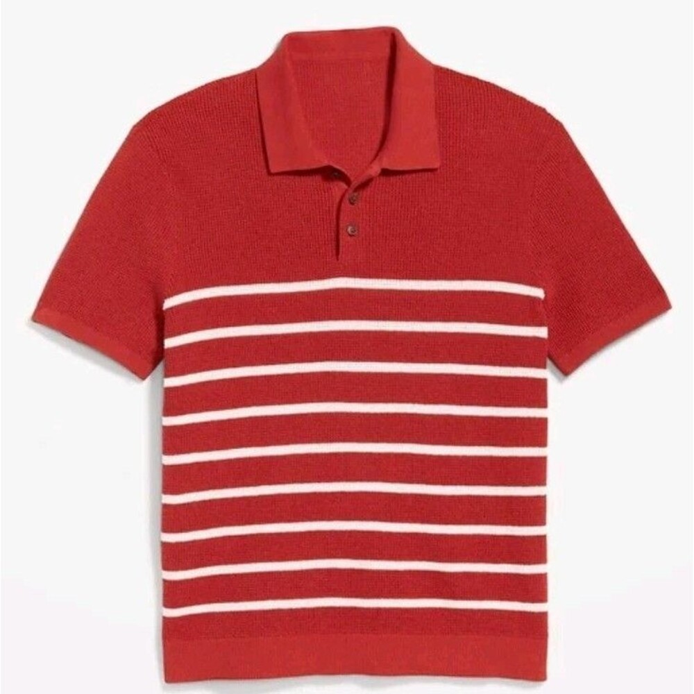NWT Men's Old Navy Short Sleeve  Sweater-Knit Polo Top Size XXXXL 4XL